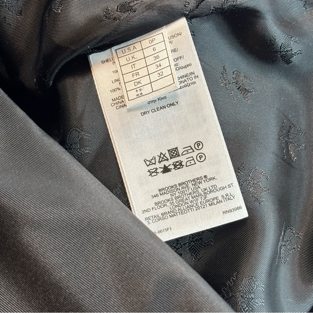 BROOKS BROTHERS Stunning Petite Black Taffeta Sheath Dress | Size 0P - Picture 4 of 10